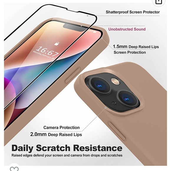 Iphone 14 case 6.7" with screen protector - Picture 6 of 8